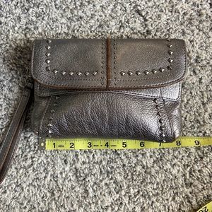 B. Makowsky Metalic Wristlet